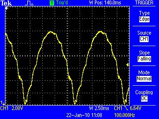 100Hz Graetz ohne Last /DualDAC(!)